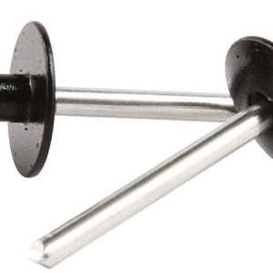 Lg Hd Rivet Black Alum 250pk