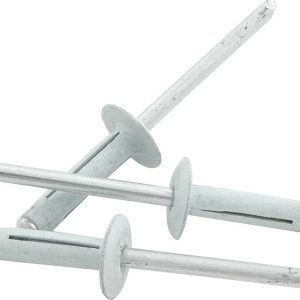 Md Hd Rivet 250Pk White Flange Type Alum Mandrel