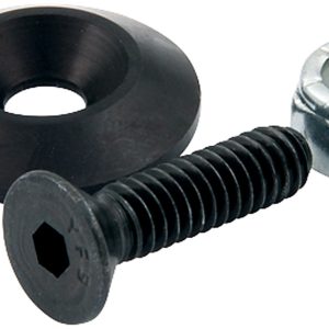 Countersunk Bolts 1/4in w/1.25in Washer Blk 10pk