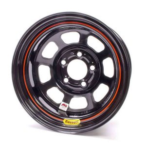 15x8 IMCA Wheel D-Hole Black 5x4.75