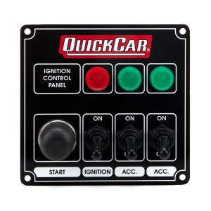 Ignition Panel Black w/ 2 Acc. & Lights