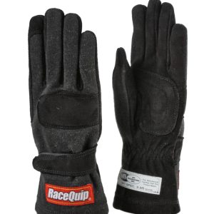 Glove Double Layer Child Medium Black SFI-5 Youth
