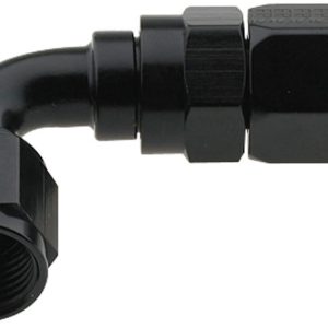 Hose Fitting #16 90 Deg Pro-Flow Black