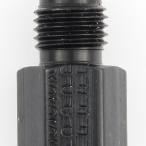 Gauge Adapter Fitting #3 x 1/8 FPT Str Black