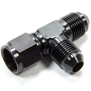 #8 On The Run T-Fitting w/Female Swivel Black