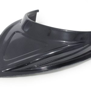 MD3 Hood Scoop 3in Tall Curved Carbon Fiber Look