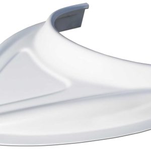 MD3 Hood Scoop 3in Tall Curved White