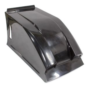 Dual Duct Inside Rail Hood Black