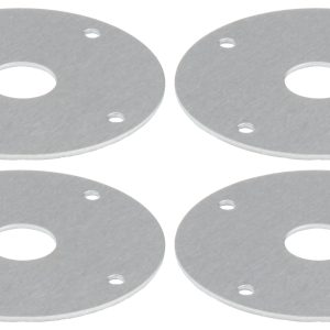 Scuff Plate Aluminum 1/2in Hole 4pk