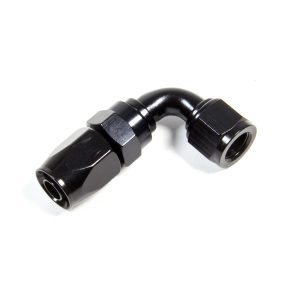 Hose Fitting #6 90 Deg. to #8 Hose Black
